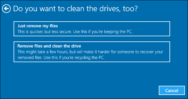 How To Wipe A Windows 10 Computer